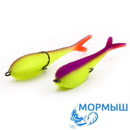 Поролоновые рыбки Мормыш Слаг с открытым двойником 16cm 09 2шт