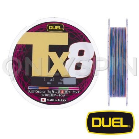 Шнур Duel Tx8 300m 5Color #5 0.38mm 37.6kg