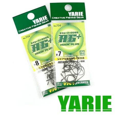 Крючки одинарные Yarie AG Hook Plus 734 #8 16шт