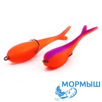 Поролоновые рыбки Мормыш Слаг с открытым двойником 18cm 18 2шт