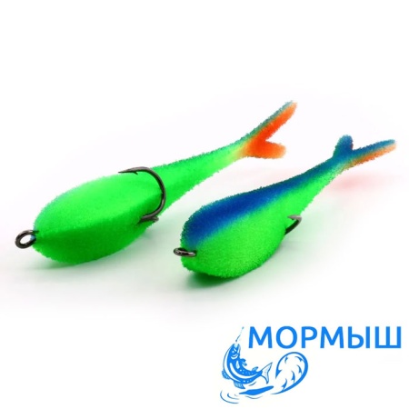 Поролоновые рыбки Мормыш Слаг с открытым двойником 20cm 14 2шт
