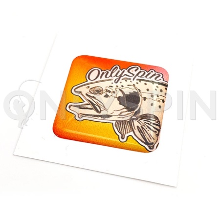 Стикер объемный Onlyspin 2.5x2.5cm оранжевый