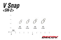 Застежки Decoy V Snap SN-2 #3 20.2kg 12шт
