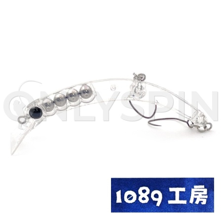 Воблер 1089 Koubou Sakasanyoro Slim 60XS 01 Clear
