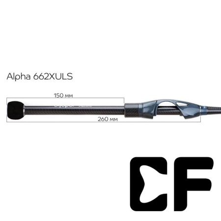 Спиннинг CF (Crazy Fish) Alpha 1.98m 0.8-4gr ALSR662XULS