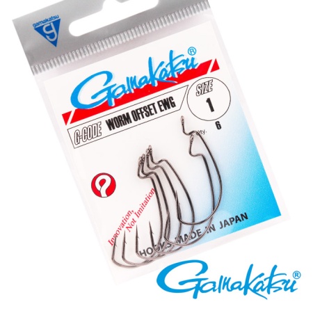 Крючки офсетные Gamakatsu Worm Offset EWG #4 6шт