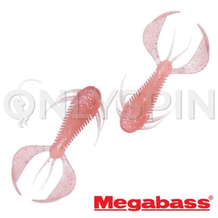 Мягкие приманки Megabass Rock Hog 2.5 clear pink holo 7шт