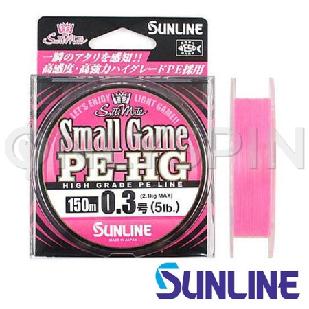 Шнур Sunline New Small Game PE HG 150m pink #0.3 0.09mm 2.1kg