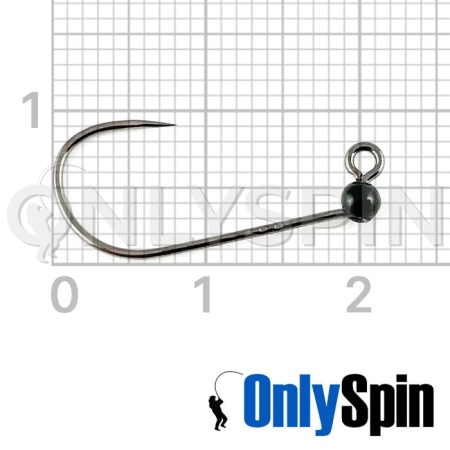 Форелевые джиг-головки OnlySpin Decoy AH-12 безбородые #6 0.6gr черный 3шт