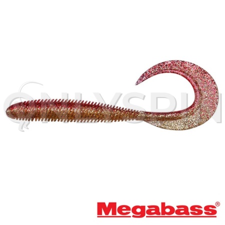 Мягкие приманки Megabass Kemuri Curly 4.5 akakin 7шт
