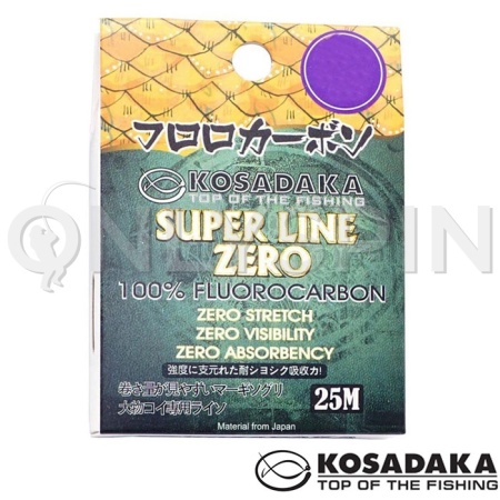 Флюорокарбон Kosadaka Zero 25m 0.28mm 4.79kg