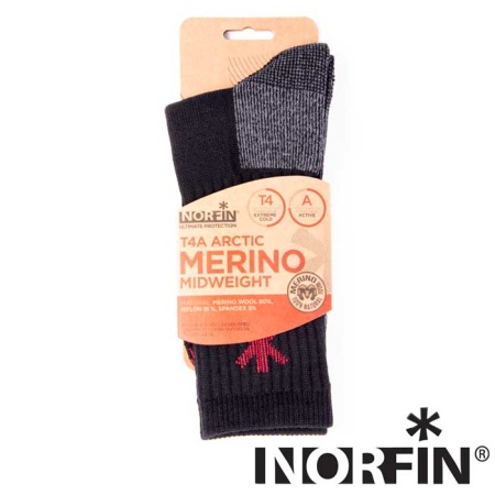 Носки Norfin T4A Arctic Merino Midweight L (42-44)