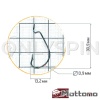 Крючки офсетные Mottomo JS-18 #1 9шт