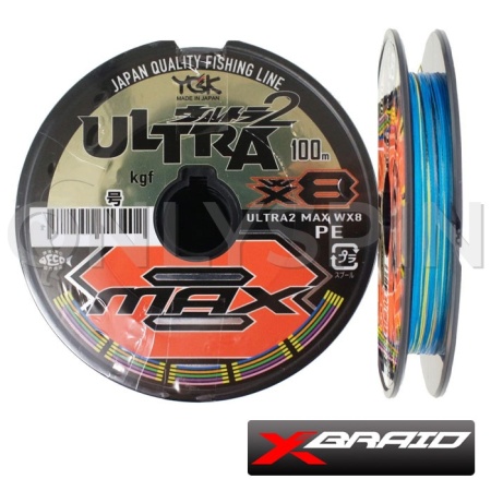 Шнур X-Braid Ultra2 Max WX8 Connected spool 100m multicolor #1.5 0.205mm 13kg