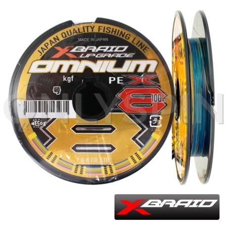 Шнур X-Braid Upgrade Omnium X8 Connected spool 100m multicolor #0.6 0.128mm 6.4kg