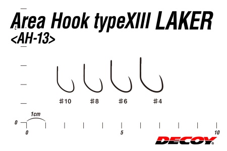 Крючки одинарные Decoy AH-Type XIII Laker #6 10шт Крючки одинарные Decoy AH-Type XIII Laker #6 10шт