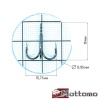 Крючки тройные Mottomo TX-03 #6 10шт