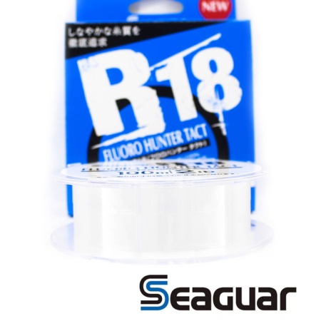 Флюорокарбон Seaguar Kureha R18 Fluoro Hunter Tact 100m #0.5 2lb 0.117mm 0.9kg Флюорокарбон Seaguar Kureha R18 Fluoro Hunter Tact 100m #0.5 2lb 0.117mm 0.9kg