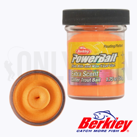 Форелевая паста Berkley PowerBait Extra Scent #Fluoro Orange сыр