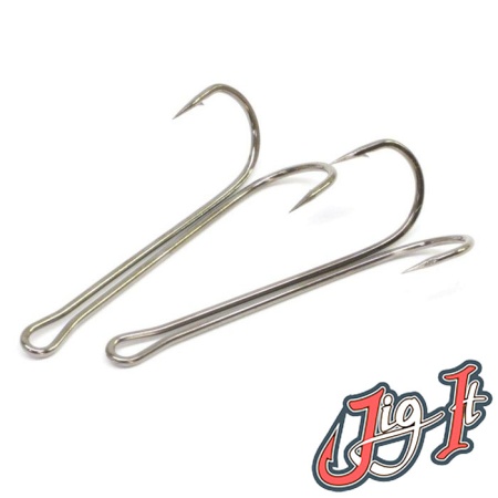 Крючки двойные Jig It M-Long Double Hooks #2/0 10шт