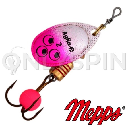 Блесна вертушка Mepps Aglia-E 2 4.5gr Pink Bright