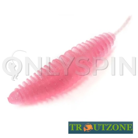 Мягкие приманки Trout Zone Plamp 2.5 Clear Pink Silver Flake 7шт