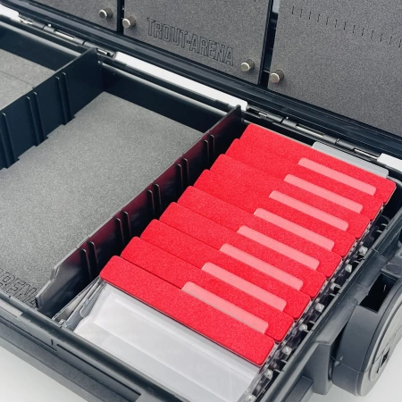 Trout Arena картотека для блесен в ящики серии 7070, 7055 красная