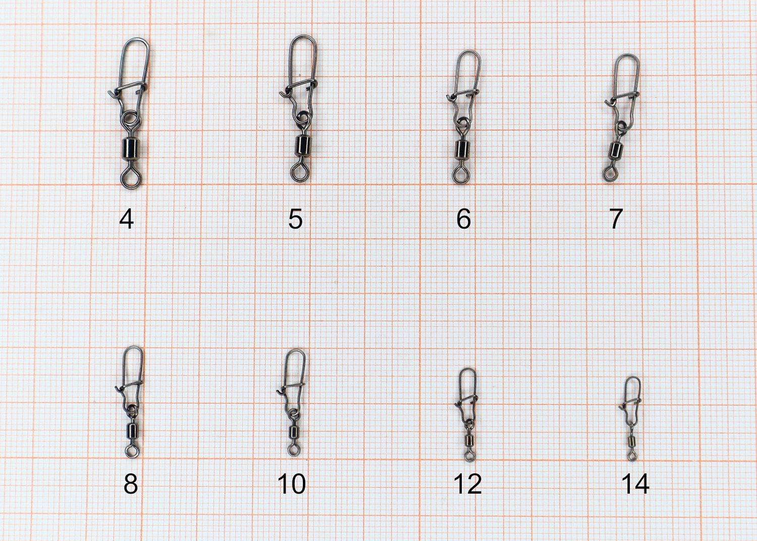 Застежки с вертлюжком Сезон Рыбалки 3004 Nice #12 9kg 10шт