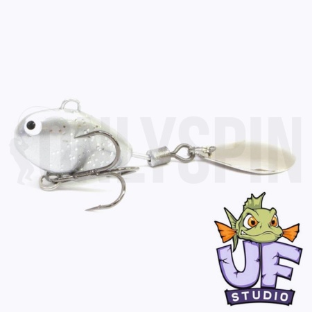 Тейл-спиннер UF Studio Hurricane 21gr Silver Glitter