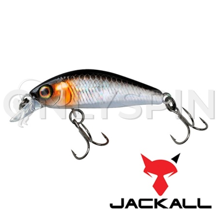 Воблер Jackall Chubby Minnow 35 HL Silver And Black