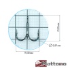 Крючки тройные Mottomo TX-03 #4 10шт