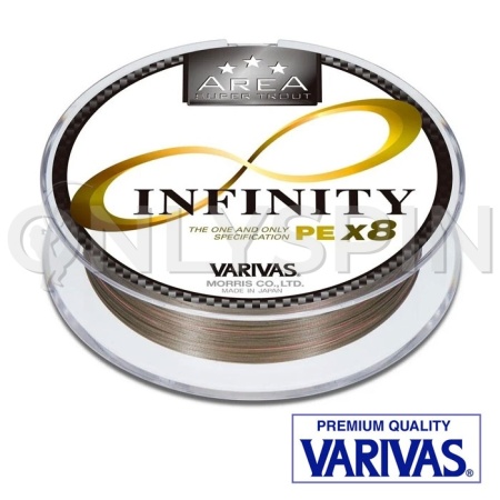 Шнур Varivas Area Super Trout Infinity PE X8 75m multicolor #0.3 0.09mm 3.4kg