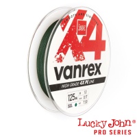 Шнур Lucky John Vanrex X4 Braid 125m Moss Green 0.14mm 6.2kg