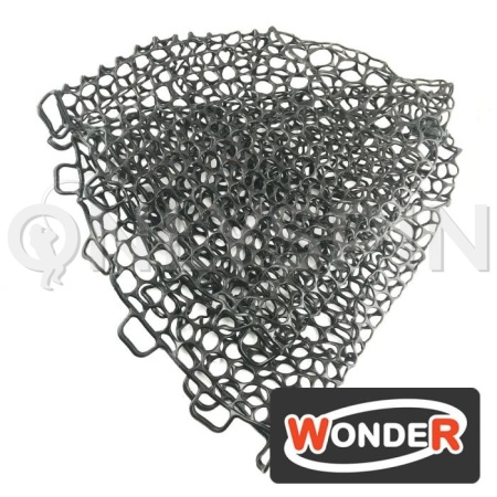 Сетка силиконовая для форелевых подсаков Wonder #black WG-LNT10B