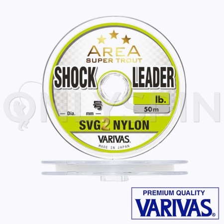 Леска Varivas Super Trout Area Shock Leader SVG2 NY 50m #0.6 3.5lb 0.128mm