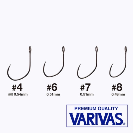 Крючки Varivas Tournament Hook Canvas #4 55шт