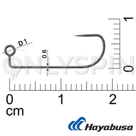 Крючки для джиг-головок Hayabusa JH777-BL #8 20шт