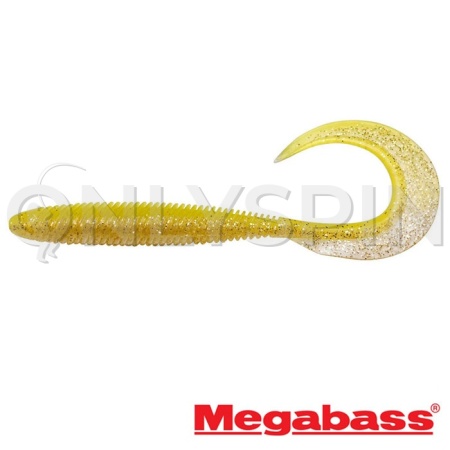 Мягкие приманки Megabass Kemuri Curly 4.5 chart back gold 7шт