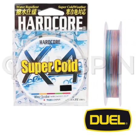 Шнур Duel Hardcore Super Cold X4 200m 5Color #0.6 0.13mm 5.4kg