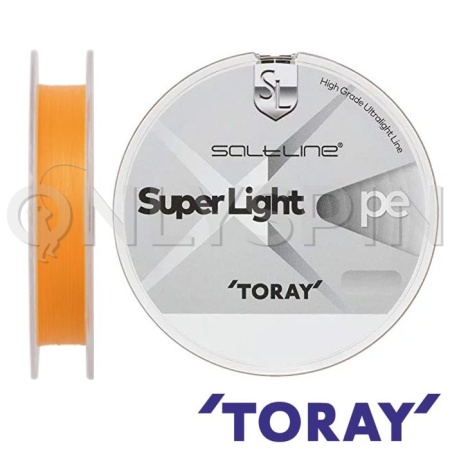 Шнур Toray Saltline Super Light PE X4 150m gold-orange #0.2 0.074mm 2.1kg