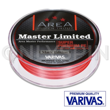 Шнур Varivas Area Super Trout Master Limited Super Premium PE X4 75m sight orange #0.175 0.069mm 2.5kg