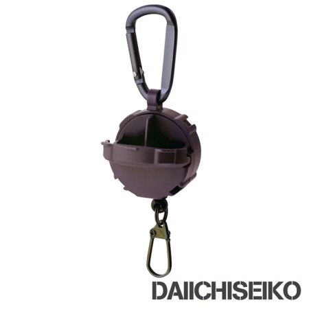 Ретривер Daiichiseiko Carabiner Reel & Micro Case dark earth