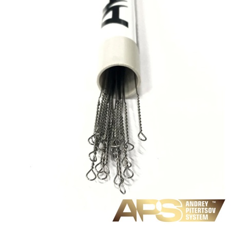 Поводок струна в тубусе APS 0.40mm 20cm 17kg 30шт