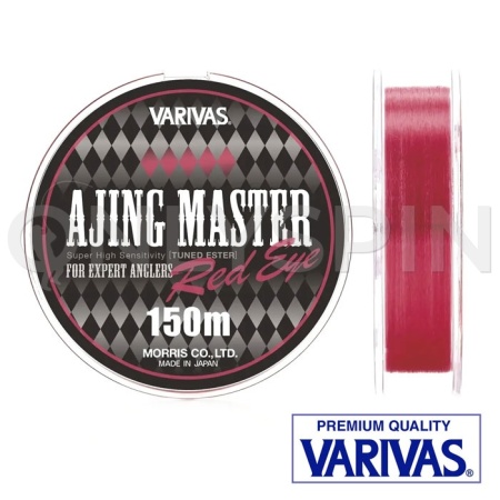 Эстер Varivas Ajing Master Red Eye 150m #0.2 1.15lb 0.074mm 0.53kg