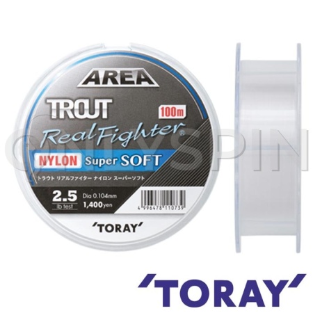 Леска Toray Area Trout Real Fighter Nylon Super Soft 100m 0.117mm 1.35kg