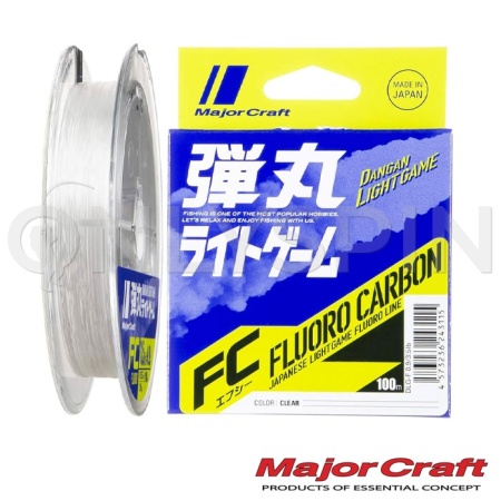 Флюорокарбон Major Craft Dangan Light Game Fluorocarbon 100m #0.8 3lb 0.148mm 1.67kg