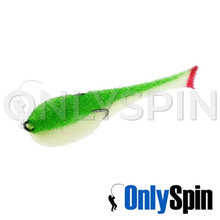 Поролонка OnlySpin Bait 125 бело-зеленый 5шт