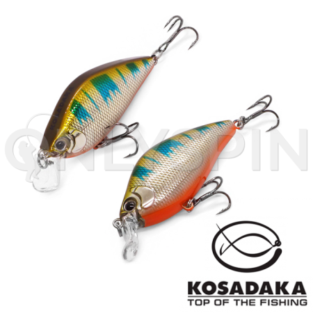 Воблер Kosadaka 3D Flat Crank 55F GBR