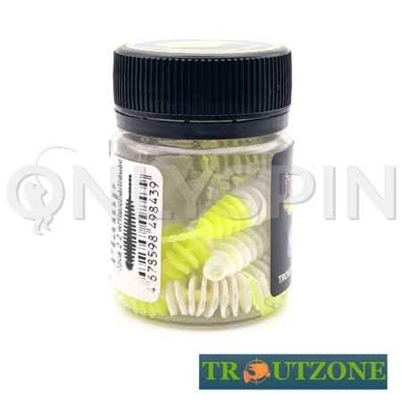Мягкие приманки Trout Zone Plamp 2.2 White Chartreuse10шт