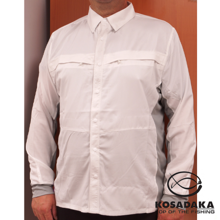 Рубашка Kosadaka Ice Silk Sunblock белая M